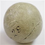 Circa 1830 James McEwan Feather Ball - 'J. McEwan' & '29' Handwritten on Ball
