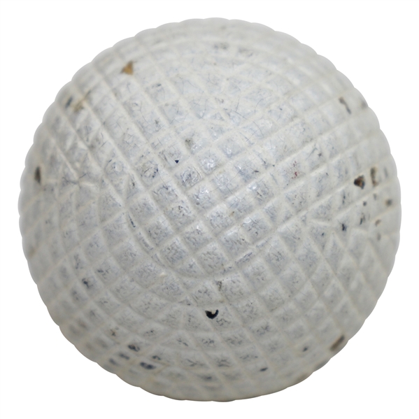 Circa 1880 Auchterlonie Gutta Percha Golf Ball - Excellent Condition - 95% Paint