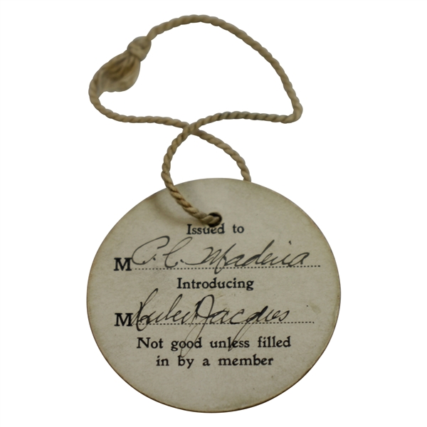 1899 USGA Women's Amateur Championship at Philadelphia CC Badge For Herbert Jacques - Rare