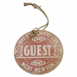 1906 Women's US Amateur Championship at Brae Burn CC Guest Badge - Only One Known!