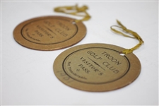 Pair of Purported 1901 Troon Golf Club Visitor's Passes - Herbert Jacques Collection