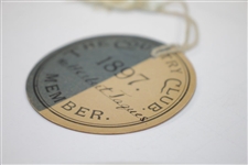 1897 The Country Club Member Badge Issued to 1909-1910 USGA President Herbert Jacques