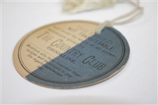 1897 The Country Club Member Badge Issued to 1909-1910 USGA President Herbert Jacques