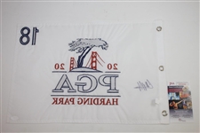 Collin Morikawa Signed 2020 PGA Championship at Harding Park Embroidered Flag JSA #HH26988