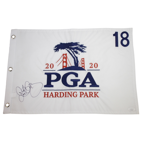 Rory McIlroy Signed 2020 PGA Championship at Harding Park Embroidered Flag JSA #EE39759