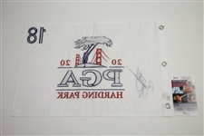 Bryson Dechambeau Signed 2020 PGA Championship at Harding Park Embroidered Flag JSA #HH26990