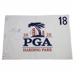 Adam Scott Signed 2020 PGA Championship at Harding Park Embroidered Flag JSA #HH26989