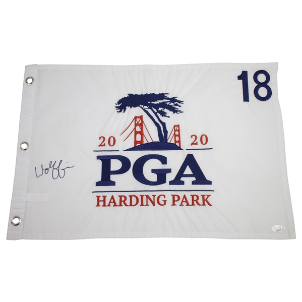 Matthew Wolff Signed 2020 PGA Championship at Harding Park Embroidered Flag JSA #HH26987