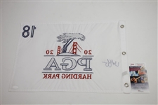 Matthew Wolff Signed 2020 PGA Championship at Harding Park Embroidered Flag JSA #HH26987