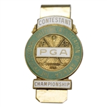 Bobby Mitchells 1968 PGA Championship at Pecan Valley CC Contestant Badge/Clip - Julius Boros Winner