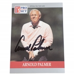 Arnold Palmer Signed 1990 Pro-Set Golf Card JSA ALOA