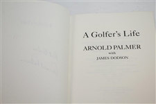 Arnold Palmer Signed 'A Golfer's Life' Book by Arnold Palmer with James Dodson JSA ALOA