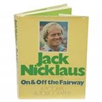 Jack Nicklaus Signed On & Off the Fairway Pictorial Autobiography Book JSA ALOA