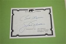 Jack Nicklaus Signed 'On & Off the Fairway' Pictorial Autobiography Book JSA ALOA