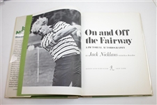 Jack Nicklaus Signed 'On & Off the Fairway' Pictorial Autobiography Book JSA ALOA