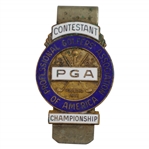 1962 PGA Championship at Aronimink Golf Club Contestant Badge - Gary Player Winner