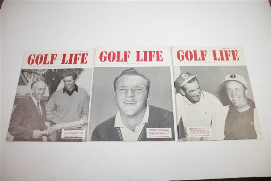 1957 & 1958 Golf Life Magazines - Nine (9)