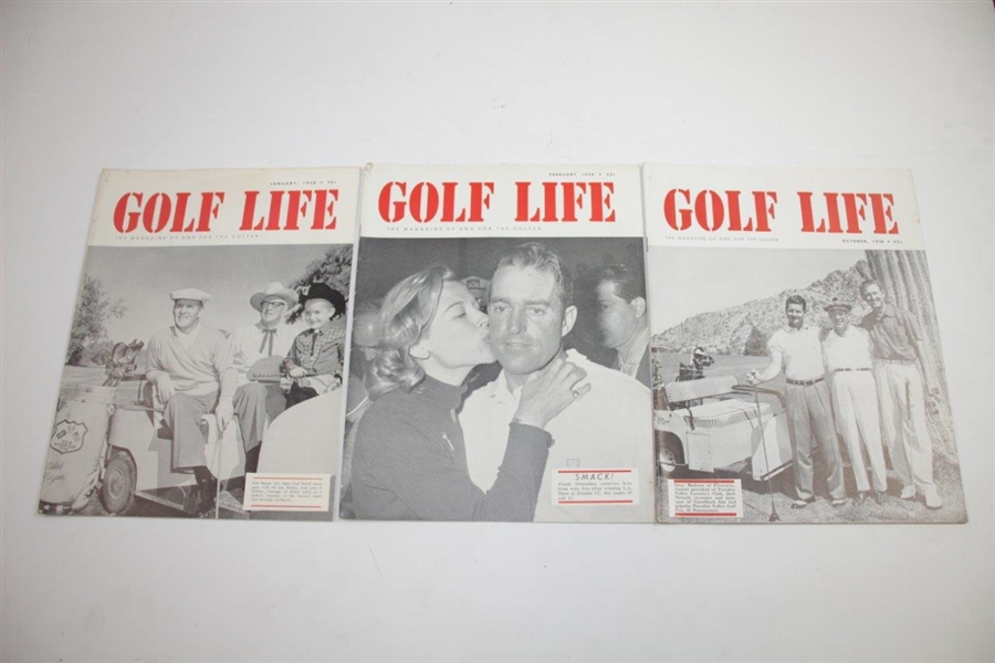 1957 & 1958 Golf Life Magazines - Nine (9)