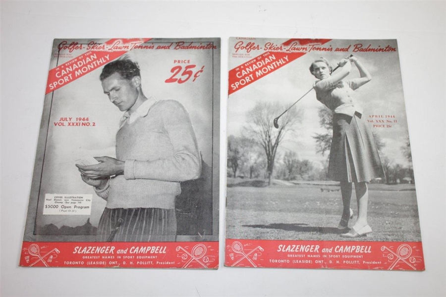 1943 & 1944 Canadian Sport Monthly Magazines - Thirteen (13)