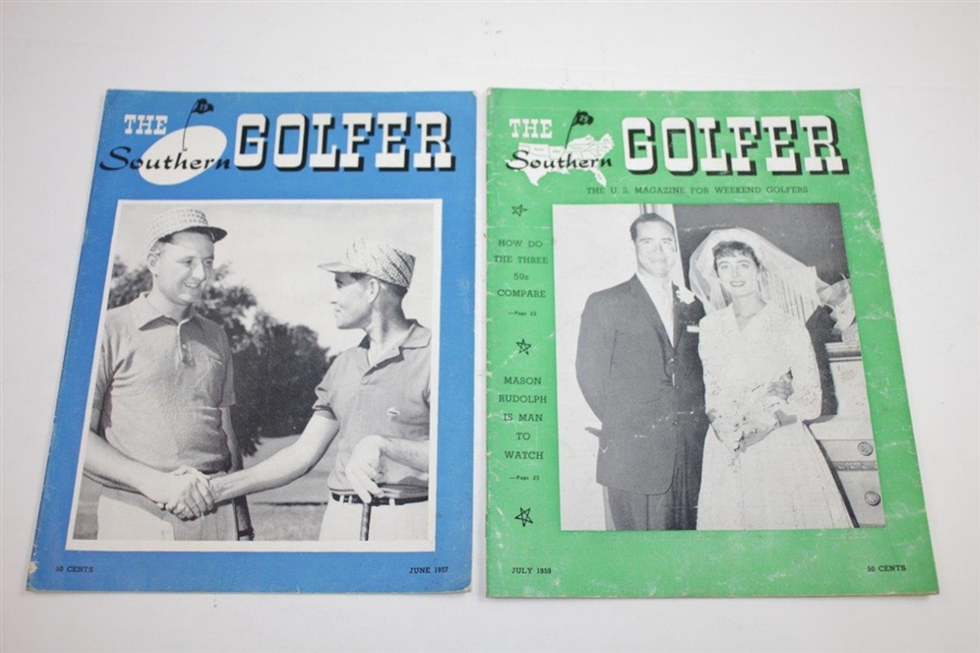 1957 & 1959 The Southern Golfer Golf Magazines - Seven (7)