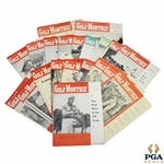 1951 & 1952 The P.G.A. Golf Monthly Golf Magazines - Twenty-One (21)