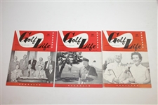 1950, 1951, & 1952 Golf Life Golf Magazines - Eighteen (18)