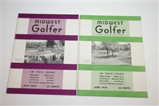1933 & 1934 Midwest Golfer & Review (Chicago Golfer & CC Review) Golf Magazine - Fifteen (15)