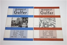 1933 & 1934 Midwest Golfer & Review (Chicago Golfer & CC Review) Golf Magazine - Fifteen (15)