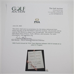 1955 Fourth Annual Intl. PGA Team Matches between USA & Canada at La Jolla CC Program