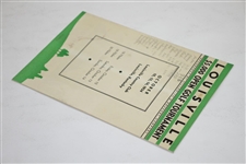 1934 Louisville Open Golf Tournament at Louisville CC Official Program - Horton Smith Win