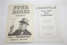 1934 Louisville Open Golf Tournament at Louisville CC Official Program - Horton Smith Win