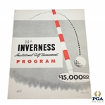 1951 Inverness Inv. Golf Tournament 14th Annual Official Program