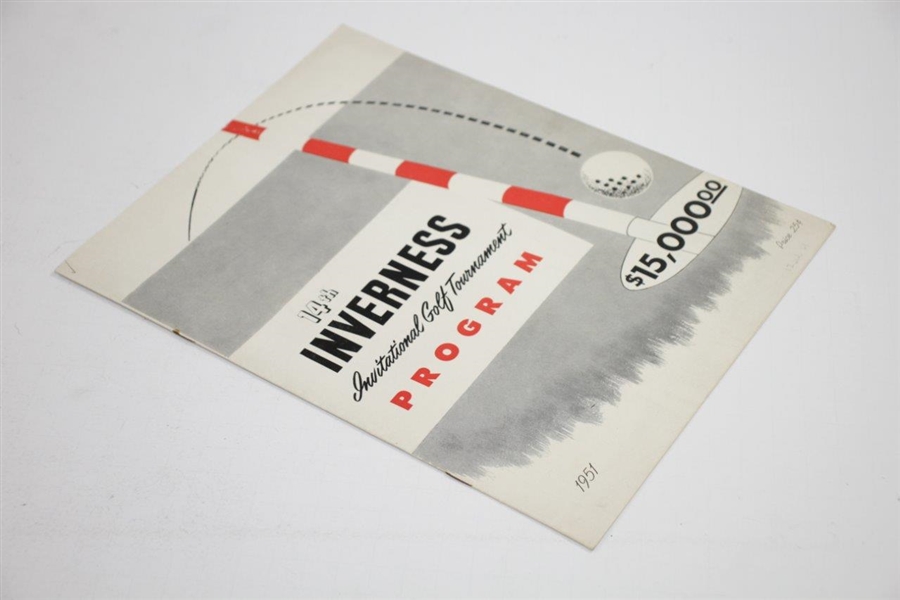 1951 Inverness Inv. Golf Tournament 14th Annual Official Program