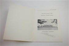 1952 First Annual North & South Seniors Inv. Golf Championship Program - Pinehurst CC