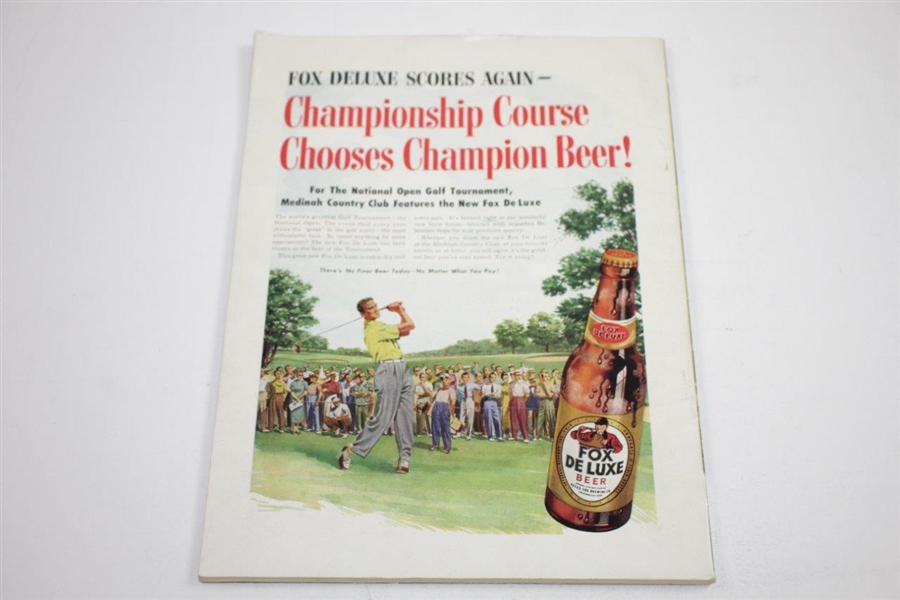1949 US Open at Medinah Country Club Official Program - Cary Middlecoff Winner