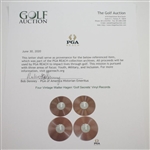 Four Vintage Walter Hagen 'Golf Secrets' Vinyl Records