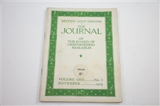 1929, 1930, & 1931 The Journal of the Board of Greenkeeping Research Golf Booklets