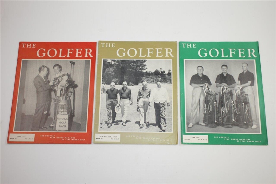 1956 & 1957 The Golfer (The California Golfer) Golf Magazines - Eighteen (18)
