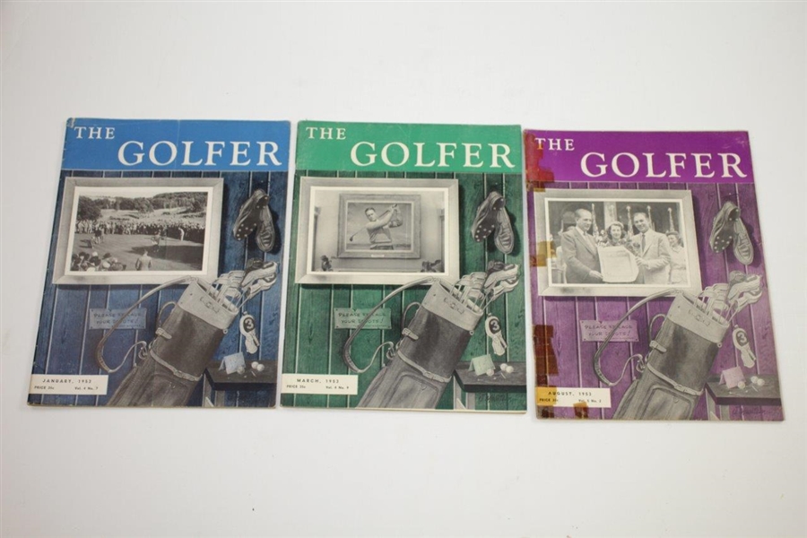 1953 The Golfer (The California Golfer) Golf Magazines - Twelve (12)