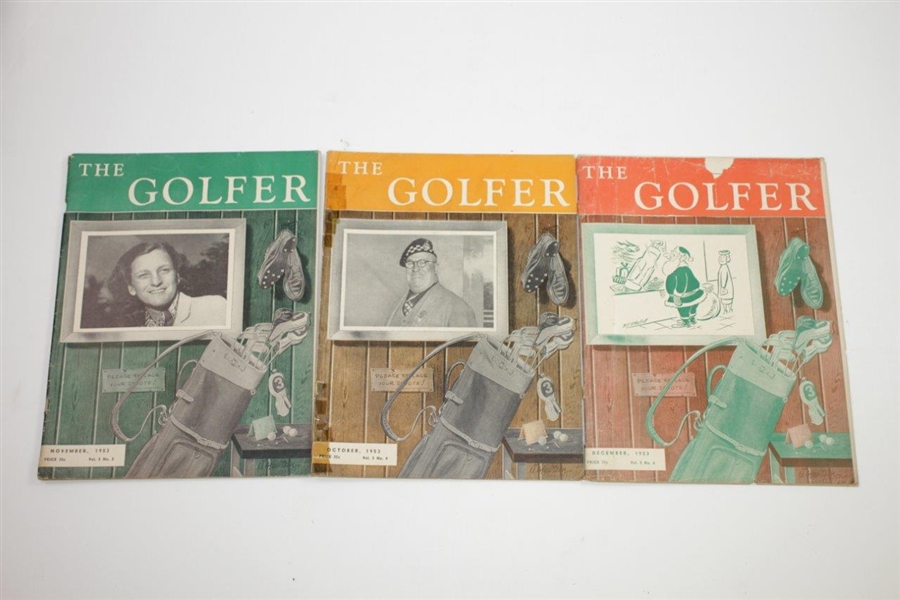 1953 The Golfer (The California Golfer) Golf Magazines - Twelve (12)