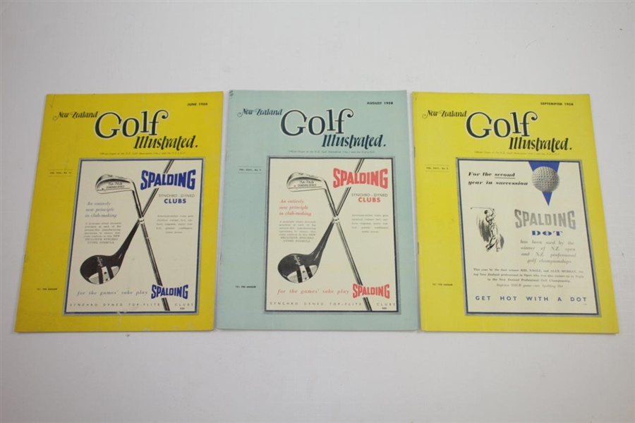 1958 New Zealand Golf Illustrated Golf Magazines - Eleven (11)