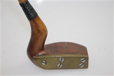 Vintage Goose Neck Left Handed Mallet Chinese Putter - Copy