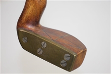 Vintage Goose Neck Left Handed Mallet Chinese Putter - Copy