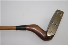Vintage Goose Neck Left Handed Mallet Chinese Putter - Copy