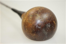 Circa 1930 Center Shafted Ball Shaped Driver with Steel Shaft - 42 1/4