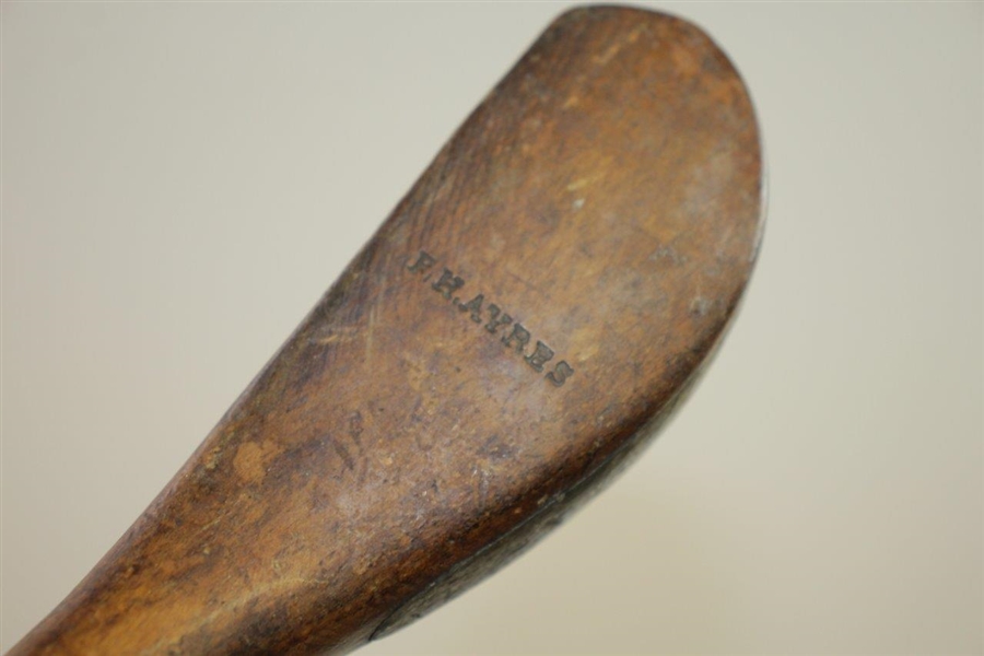 Circa 1870 F.H. Ayres Playclub Donated by Past PGA Board Member Harry Pezzulo with Shaft Stamp