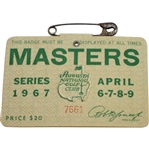 1967 Masters Tournament Series Badge #7661 - Gay Brewer Winner