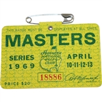 1969 Masters Tournament Series Badge #18886 - George Archer Winner