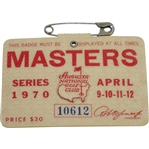 1970 Masters Tournament Series Badge #10612 - Billy Casper Winner