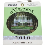 2010 Masters Tournament Series Badge #Q00582 - Phil Mickelson Winner
